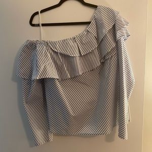 One shoulder long sleeve top Gap Large